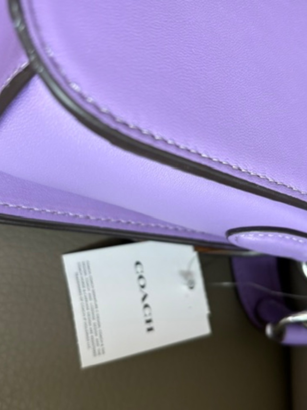 COACH Morgan Iris Multi Shoulder Bag with Rose Print lavender NWT - Picture 13 of 16